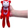 Fun Express Gorilla Stuffed Animal Monkey Plush Toys 12 Pack – Giant Long Arm Hanging Plushies for Valentine’s Day | Jumbo Party Favors, Prizes & Holiday Decorations | Pink Red Hearts Design