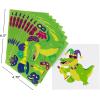 Fun Express Make-a-Mardi Gras Alligator Sticker Sheets – 12 Pc