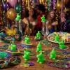 Fun Express Mardi Gras Alligators, 12 Pieces, 2″ Vinyl Figures, Great for Madi Gras Paradres and Celebrations