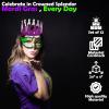 Fun Express Mardi Gras Crowns – Apparel Accessories – 12 Pieces