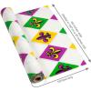 Fun Express Mardi Gras Plastic Tablecloth Roll 40″ x 100 ft.- Perfect for Party Supplies, Celebrations, and Festive Events – 1 Durable Piece for Easy Setup