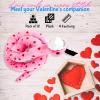 Fun Express Plush Snakes with Hearts – 12 Stuffed Animal Toys – Almost 4 feet Long – Valentine’s Day Gifts for Boys and Party Favors