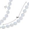 Fun Express White Bead Necklaces (48 pack) Bulk Mardi Gras and Party Supplies