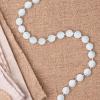 Fun Express White Bead Necklaces (48 pack) Bulk Mardi Gras and Party Supplies