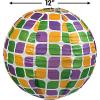Mardi Gras Hanging Paper Lanterns – Party Decor – Set of 6