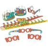 Fun Express 100th Day of School Crowns & Glasses – Apparel Accessories – 48 Pieces