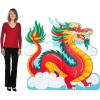 Fun Express 5 ft. Chinese New Year Dragon Cardboard Cutout Stand-Up Decoration