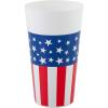 Fun Express 6 1/2″ 30 oz. Patriotic Stars & Stripes Reusable Plastic Tumbler – 12 Pieces