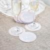 Fun Express Cheers White with Rose Gold Coasters Bulk 48 Pc