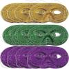 Fun Express Mardi Gras Glitter Half Masks – Apparel Accessories – 12 Pieces