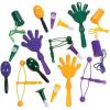 Fun Express Mardi Gras Noisemaker Bulk Assortment – 100 piece set of kazoos to clappers and more