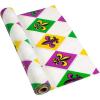 Fun Express Mardi Gras Plastic Tablecloth Roll 40″ x 100 ft.- Perfect for Party Supplies, Celebrations, and Festive Events – 1 Durable Piece for Easy Setup