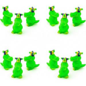 Fun Express Mardi Gras Alligators, 12 Pieces, 2″ Vinyl Figures, Great for Madi Gras Paradres and Celebrations