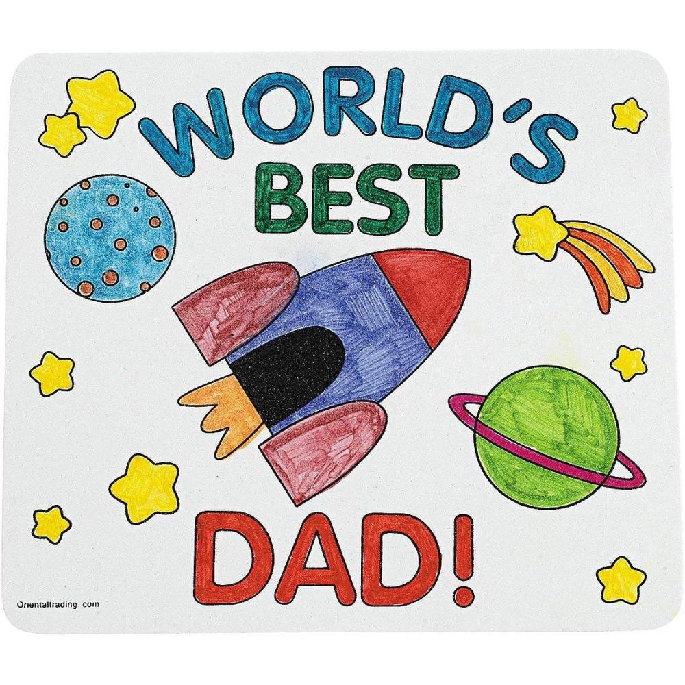 image:imageColor Your Own Fathers Day Mouse Pad Crafts for Kids and Fun Home Activities