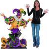 Fun Express 56″ Mardi Gras Jester Cardboard Cutout Stand-Up, Great for Mardi Gras, Fat Tuesday Celebrations and Parades