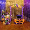 Fun Express 56″ Mardi Gras Jester Cardboard Cutout Stand-Up, Great for Mardi Gras, Fat Tuesday Celebrations and Parades