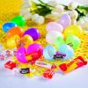 Fun Express Candy Filled Easter Eggs Bulk 24 Pack – Pre-Filled Plastic Easter Eggs with Chocolate Candy Inside | Pastel Colors for Hunt Party Supplies & Basket Stuffers for Kids