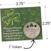 Fun Express Religious St. Patrick’s Day God’s Blessings Pocket Token with Card, 12 Piece