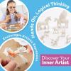 Fun Express Rock Painting Kit for Kids Ages 4-12 – Complete Arts and Crafts Set with Paints, Brushes & Rocks | Perfect Birthday Gifts for Girls & Christmas Craft Activities for Creative Family Fun
