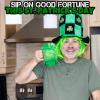 Fun Express St. Patrick’s Day Shamrock Mugs – Premium Reusable Hard Plastic Party Cups Set of 12 | 14 oz Green Drinkware for Irish Celebrations, St Paddys Day Decorations & Party Supplies