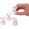 Fun Express 1 3/4″ Mini Easter Bunny White Rubber Ducks – 24 Pieces