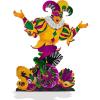 Fun Express 56″ Mardi Gras Jester Cardboard Cutout Stand-Up, Great for Mardi Gras, Fat Tuesday Celebrations and Parades