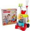 Fun Express Plastic Cleaning Cart Set – Children’s Play Cleaning Cart for Kids, Educational Pretend Play for Children, Kids Plastic Cleaning Sets for Kids with Accessories