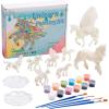 Fun Express Rock Painting Kit for Kids Ages 4-12 – Complete Arts and Crafts Set with Paints, Brushes & Rocks | Perfect Birthday Gifts for Girls & Christmas Craft Activities for Creative Family Fun