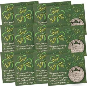 Fun Express Religious St. Patrick’s Day God’s Blessings Pocket Token with Card, 12 Piece