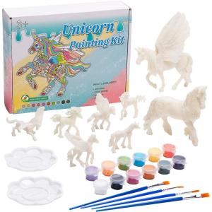 Fun Express Rock Painting Kit for Kids Ages 4-12 – Complete Arts and Crafts Set with Paints, Brushes & Rocks | Perfect Birthday Gifts for Girls & Christmas Craft Activities for Creative Family Fun