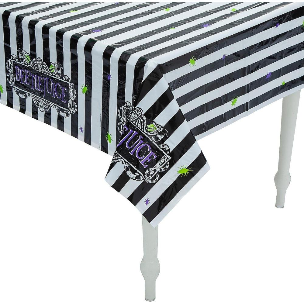 image:image108 x 54 Beetlejuice Rectangle Disposable Plastic Tablecloth