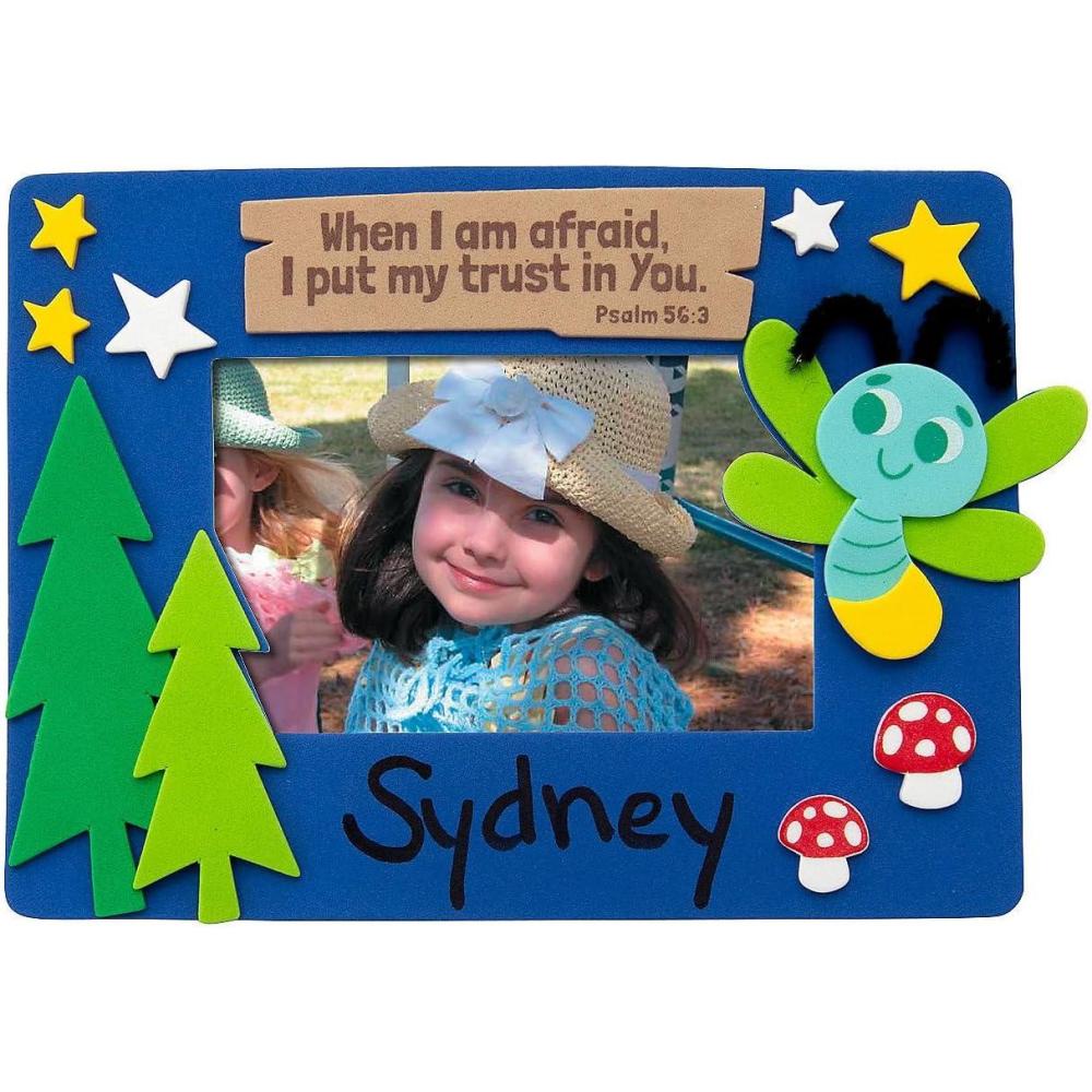 image:imageFun Express Camp VBS Picture Frame Magnet Craft Kit Makes 12 Vacation Bible School 2024