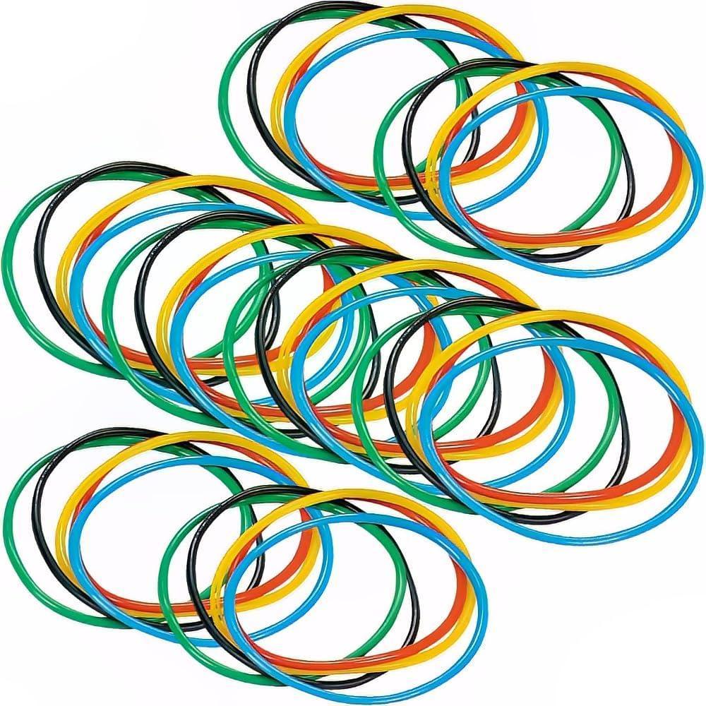 image:imageFun Express Vinyl Jelly Bracelets in Bright Assorted Colors  Bulk set of 144  Kids Novelty Jewelry Giveaways and Party Supplies