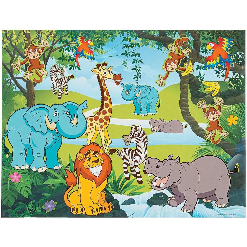 image:imageFun Express Zoo Sticker Scene Stationery VBS Vacation Bible School SuppliesDecor 12 Pieces
