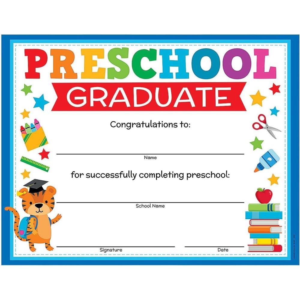image:imagePreschool Graduation Certificates  25 Pieces