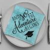 Fun Express – Grad Adventure Bev Napkins (16pc) for Graduation – Party Supplies – Print Tableware – Print Napkins – Graduation – 16 Pieces