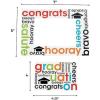Fun Express – Grad Magnetic Picture FramE-Bright/white for Graduation – Stationery – Office Supplies – Magnets – Graduation – 12 Pieces