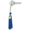 Fun Express Blue Graduation Tassel Key Chain – Set of 12 – Graduation Party Favors and Handouts