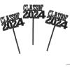 Fun Express Bulk 72 Piece Graduation Party Class of 2024 Food Picks