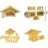 Fun Express Bulk Graduation Gold Foil Paper Temporary Tattoos – Congrats Graduation Party Favors for College – Valentine’s Day Party Favors – 72 Pieces