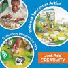 Fun Express DIY Wild Animal Scultpure Painting Kit, All in One Kids Craft Kit, Birthday and Everday Gifts, Great for Creative Acitivity for Home and School