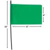 Fun Express Green Team Spirit Flags – Vibrant Party Decorations Tailgates School Events Sporting Matches & Celebrations – Perfect for Showing School Spirit Team Pride and Special Occasions – 24 Pieces