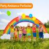Fun Express Jumbo Rainbow Bulletin Board Decorations Set – 10 Ft Classroom Cutouts with Cloud Designs | Perfect for Teacher Classroom Decor, Preschool & School Displays | Colorful Party Backdrop Kit