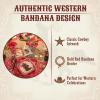Fun Express Western Party Bandana, Boots, Cowboy Hat Paper Dessert Plates – Bandana, Boots & Cowboy Hat Design for Cowboy Cowgirl Birthday or Western Theme Party Supplies – 8 Pieces