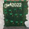 Green Glitter Tassel & Graduation Cap Party Garland