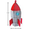 Rocket Ship Space Party Favor Treat Boxes – 12 Piece Pack – Spaceship Birthday Party Supplies