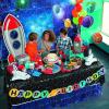 Rocket Ship Space Party Favor Treat Boxes – 12 Piece Pack – Spaceship Birthday Party Supplies