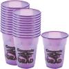 Fun Express – Purple Congrats Grad Disposable Cups (50 for Graduation – Party Supplies – Drinkware – Disposable Cups – Graduation – 50 Pieces