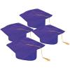 Fun Express Bulk 36 Pieces Kid’s Purple Elementary School Graduation Mortarboard Hats