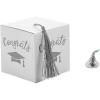 Fun Express Graduation Party White Favor Boxes with Silver Tassel, 25 Pieces